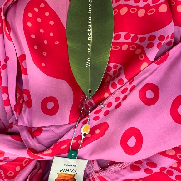 FARM Rio Octocool Pink and Red Patterned Dress - Picture 10 of 11